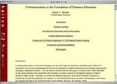 Robert F. Brooks. Communication as the Foundation of Distance Education. Kairos 7.2.