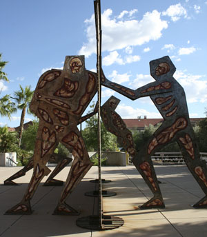 Border Dynamics Sculpture on the UA Campus