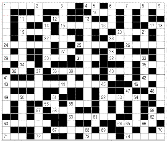 Crossword puzzle