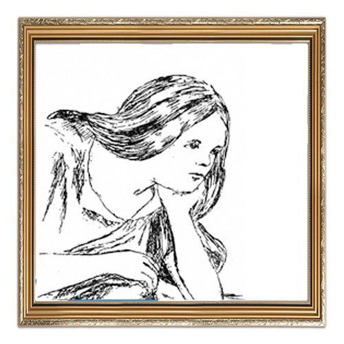 A sad-looking Alice illustration