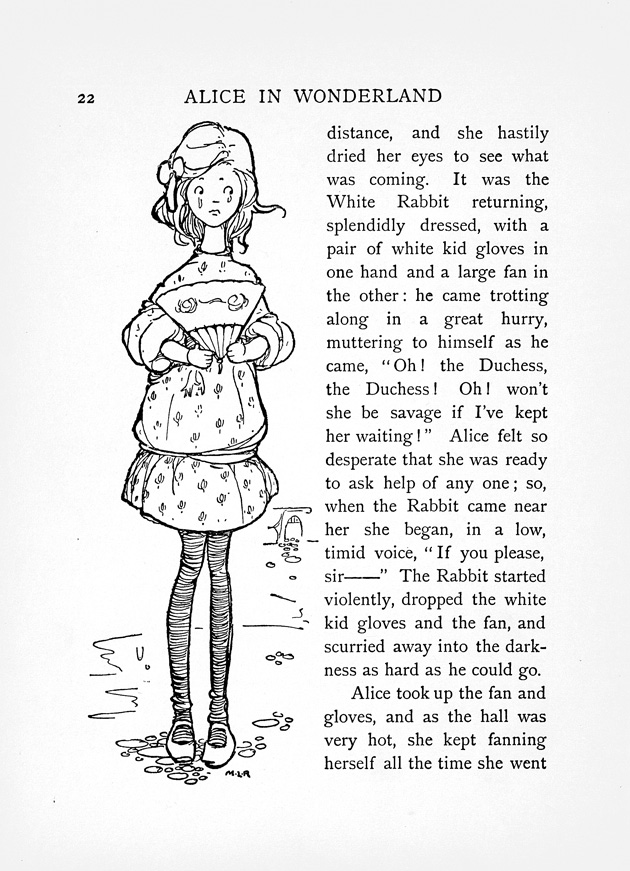 Illustration from Alice's Adventures in Wonderland (1910)