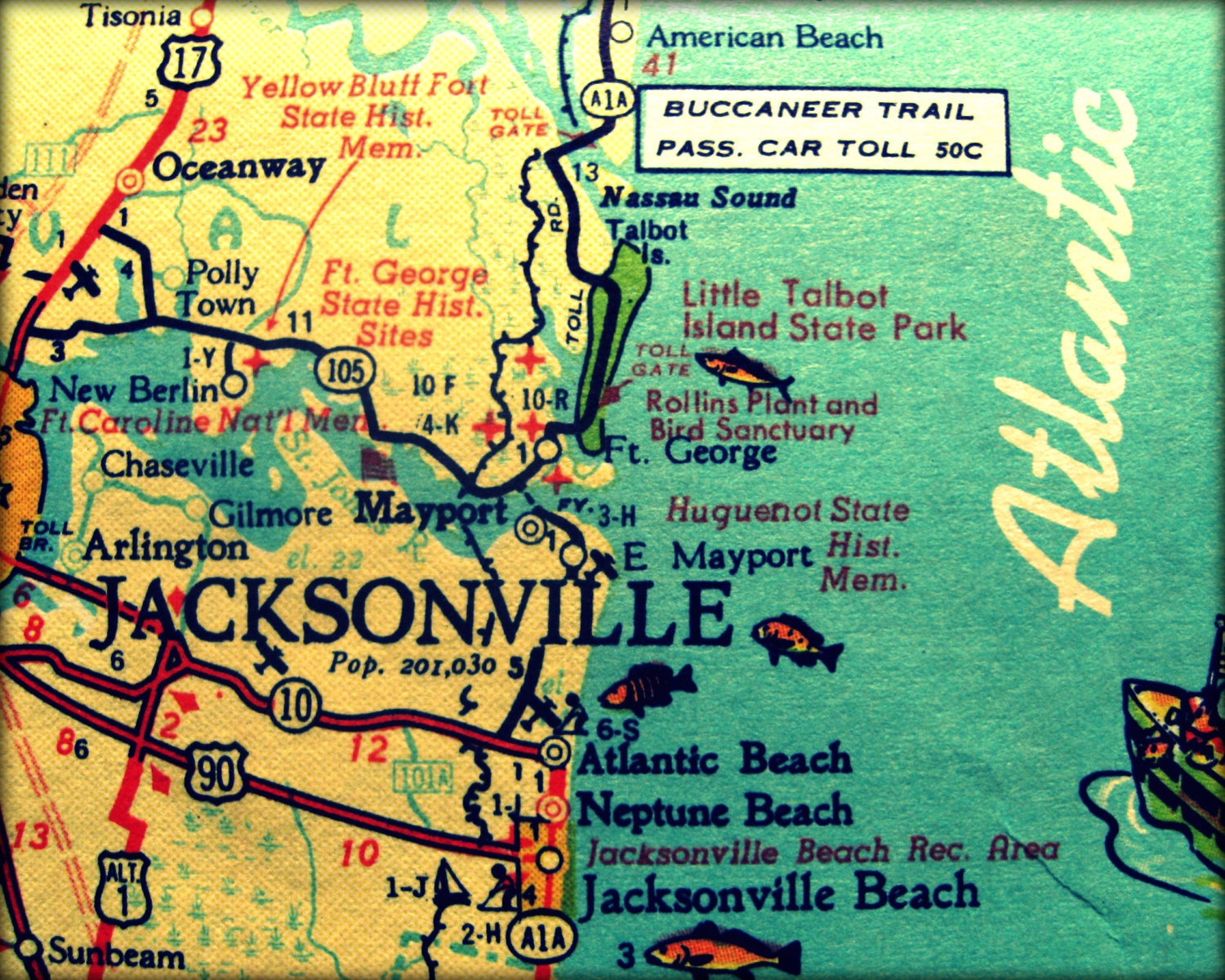 background image, map of Jacksonville, FL