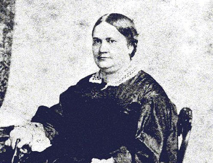 black and white photograph of Anna Calhoun Clemson as an older woman
