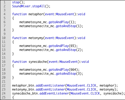 Sample of Actionscript 3 code