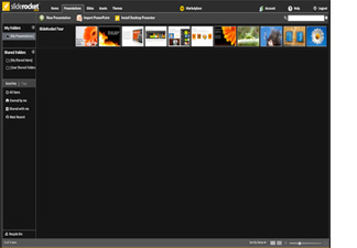 a screenshot of SlideRocket