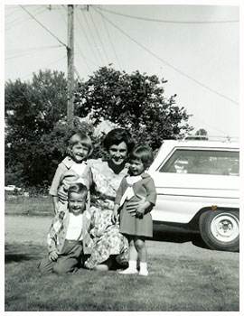 Olive with three of her children