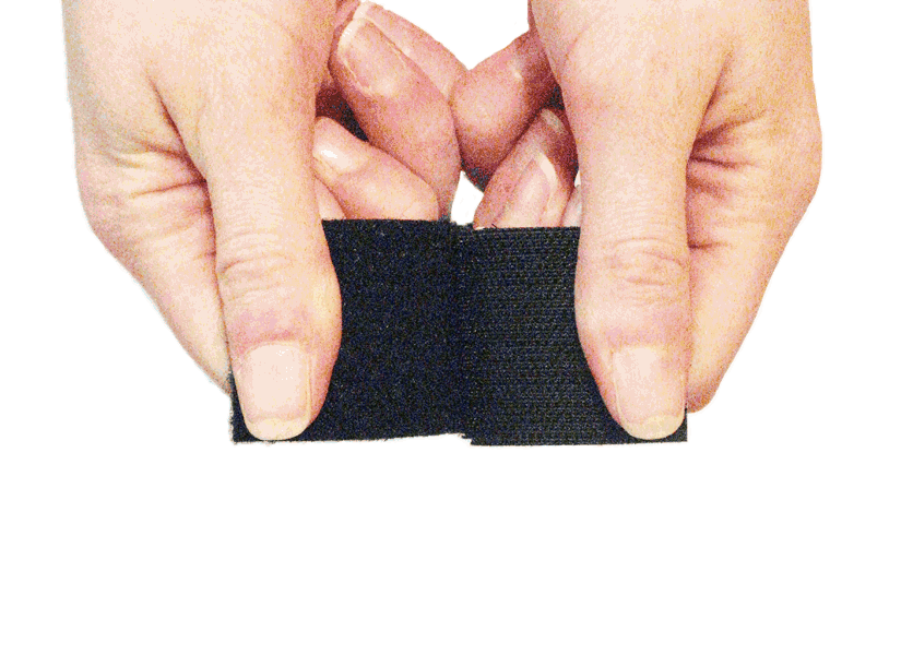 This is an animation of velcro being pulled apart..