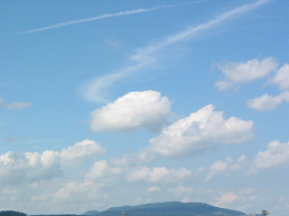Clouds at noon animated GIF image
