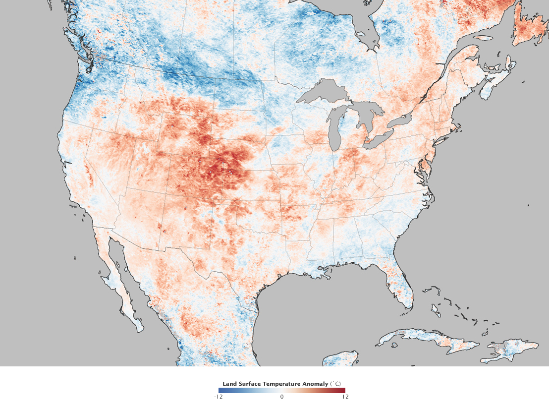 NASA Maps Heat Wave Fueling Wildfires in the Rockies