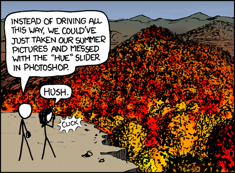 XKCD Comic, 'Fall Foliage'