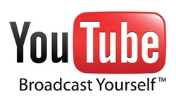 black and red youtube logo