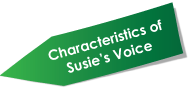 characteristics of susie's voice