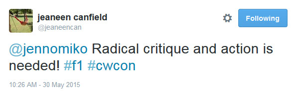 Radical critique and action is needed