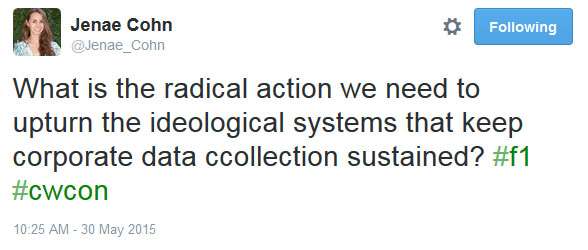 What is the radical action we need to upturn the ideological systems that keep corporate data collection sustained?