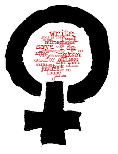 feminist writing in a woman symbol
