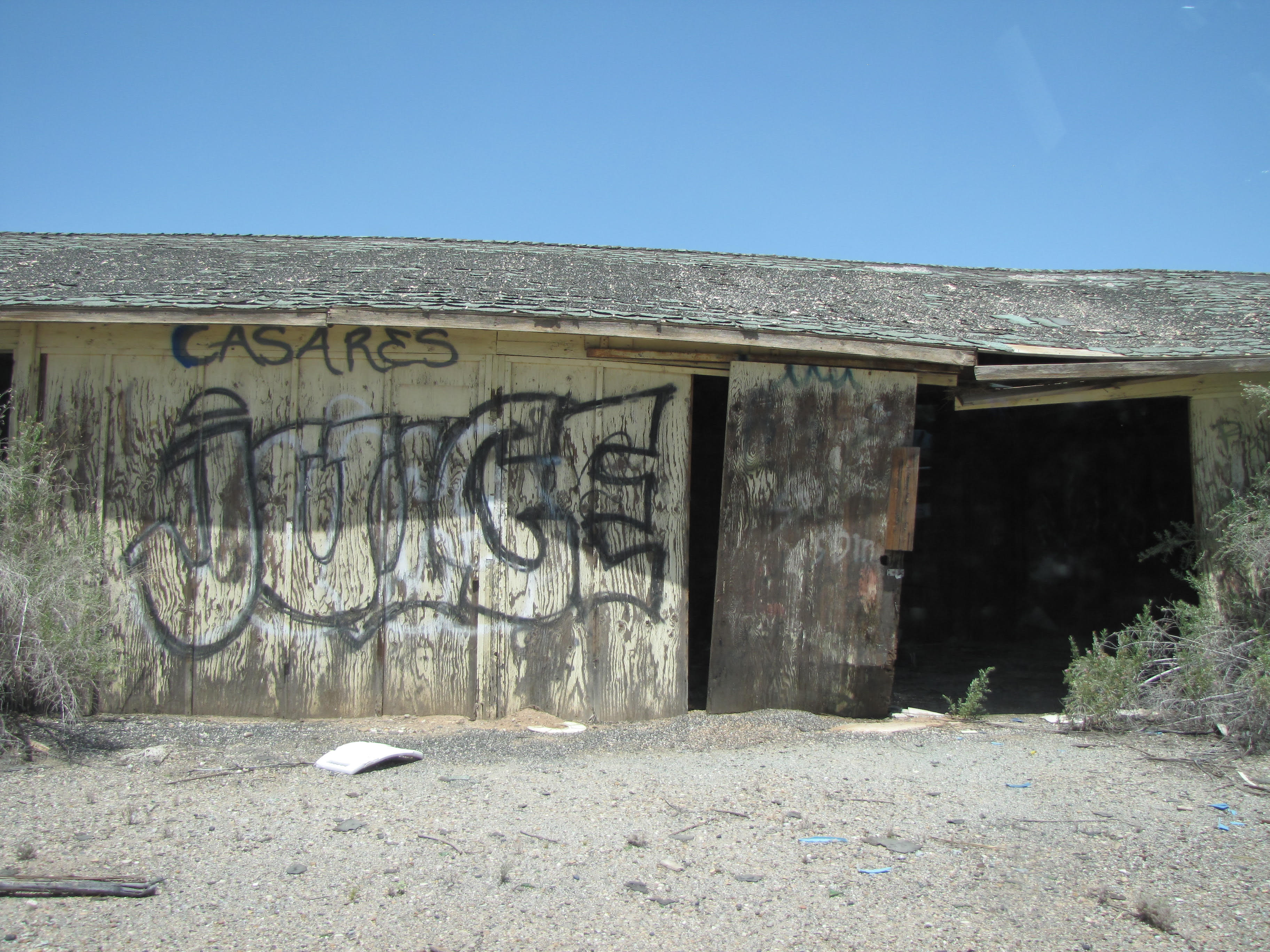 Dilapidated building at Poston, AZ