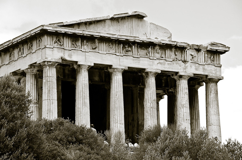 a temple at the ancient agora of Athens