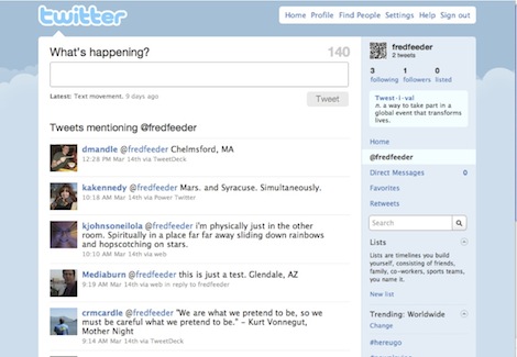 2010-era screenshot of @fredfeed's twitter account