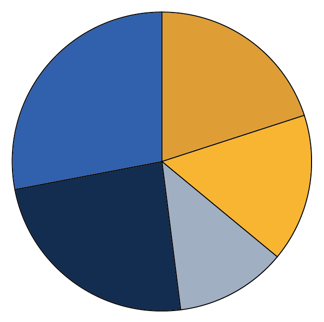 Pie Graph indicating Faculty Experience before our partnership, ranging from little to no experience up to expert.