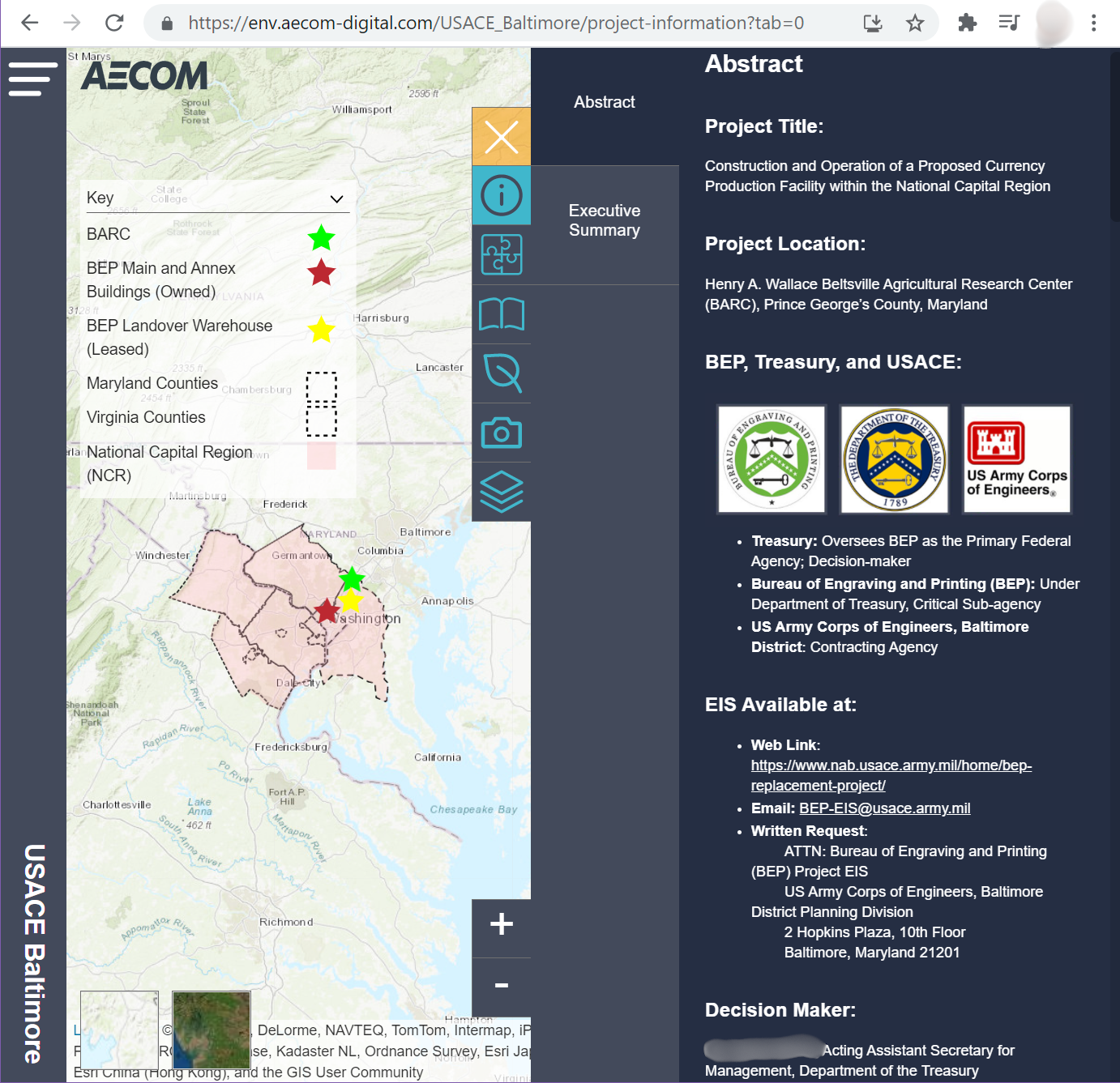A digital environmental impact statement used to report the preliminary results of an environmental review process and gather public comment on the draft EIS.