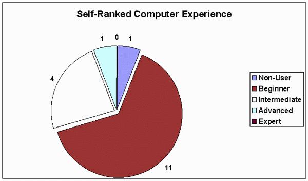Self-Ranked Computer Experience of Students
