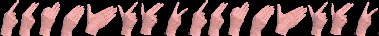 The eight handshapes of Cued Speech (repeated twice)