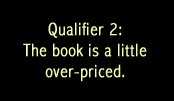 The book is a little over-priced