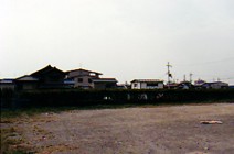 The parking lot outside ALPS English School, Kashiwara Japan. Photo by David Gillette  2005.