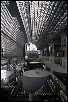 Inside the central atrium of the main Kyoto train station. Kyoto, Japan. Found at: http://www.terragalleria.com/asia/japan/kyoto/kyoto.all.html